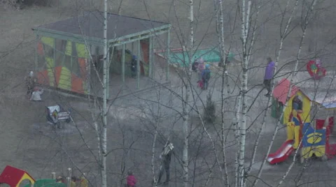 Kids at kindergarden Stock Footage 48090104