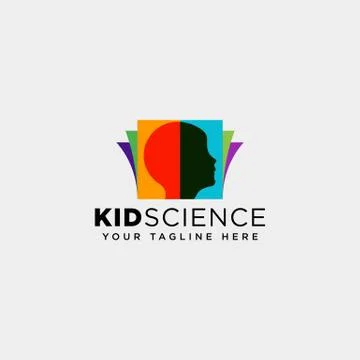 Kids learning, science creative logo template vector illustration icon elemen Stock Illustration