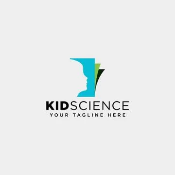 Kids learning, science creative logo template vector illustration icon elemen Ilustración de archivo