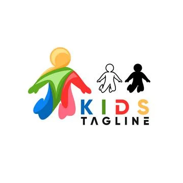 Kids logo Stock Illustration