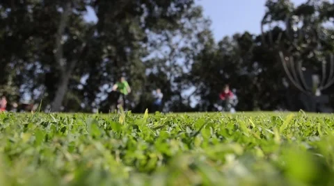 Kids move down the hill by bicycle Stock Footage 47598569