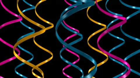 Kids Party - Streamers Stock Footage 361900