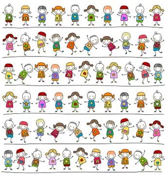 Kids pattern Stock Illustration