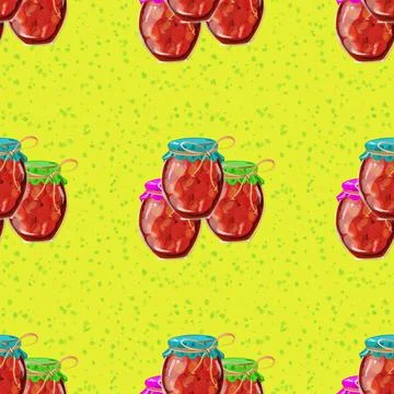 Kids pattern. Sweet jam Stock Illustration