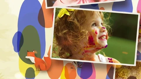 Kids Photo Slideshow Modèle After Effects
