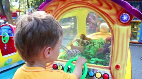 Kids play in park Stock Footage 8577503