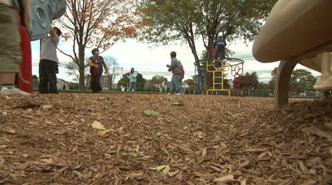 Kids On Playground 1 Video stock 22844855