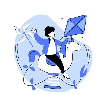 Kids playground abstract concept vector illustration. Stock Illustration