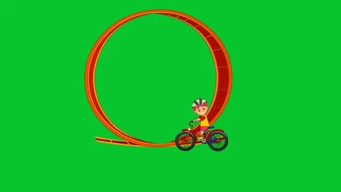 Kids Playing and riding a Cycle  Bike Video stock 322017597