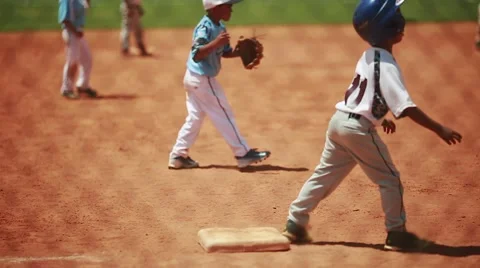 Kids playing baseball Stock Footage 51112509