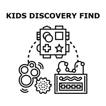 Kids playing with developmental toys exploring early learning concepts Stock Illustration