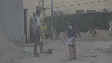 Kids playing with fireworks Stock Footage 168818974
