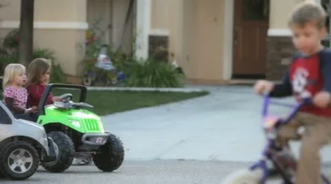 Kids Playing Stock Footage