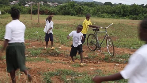 Kids playing Stock Footage 111037268