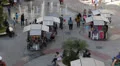 Kids Playing Highland Center Water Fountain Hollywood, Courtyard Shopping Center HD Footage