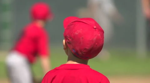 Kids playing little league baseball, slo... | Stock Video | Pond5