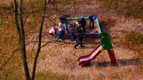 Kids playing outside Stock Footage 83247493