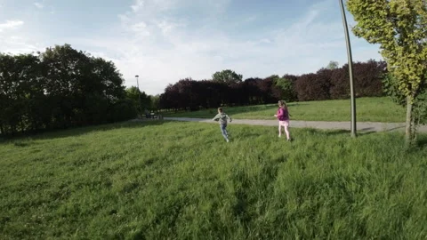 Kids Playing in the Park Stock Footage 276566757