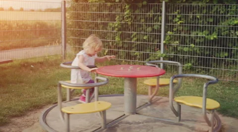 Kids Playing on Playground 動画素材 53004582