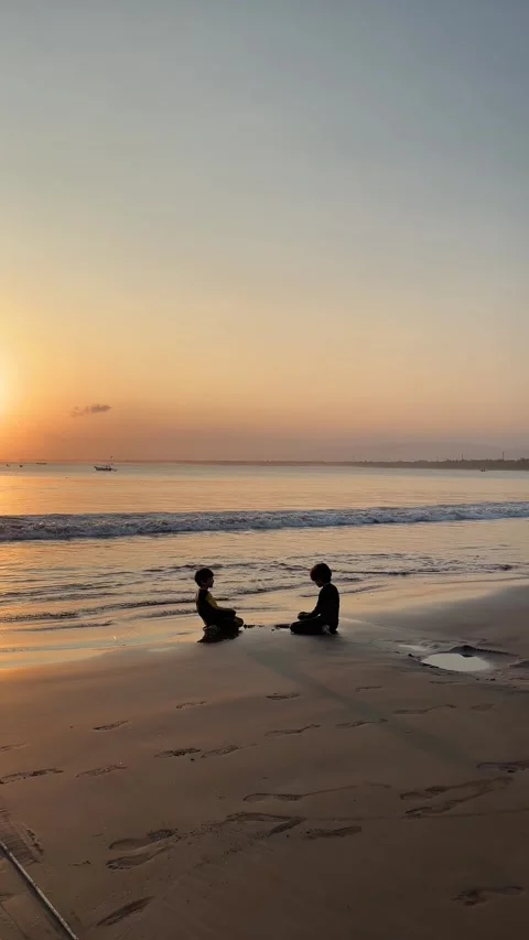 Kids Playing Sand Stock Footage 282148111