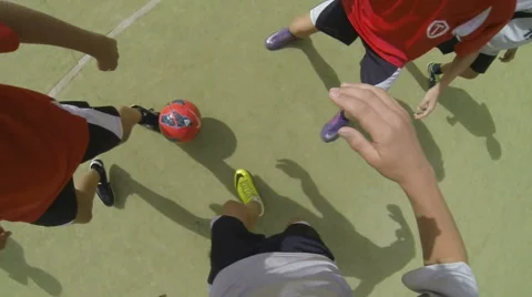 Kids playing soccer Stock Footage 40471645