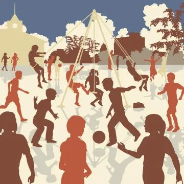 Kids playtime Stock Illustration