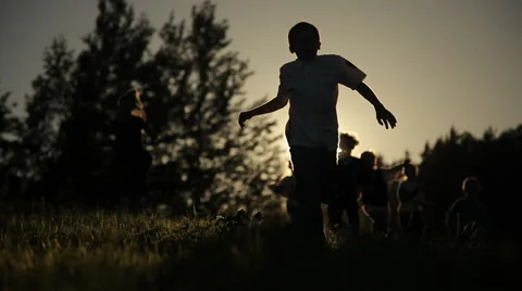 Kids running Free Stock Footage 40463485