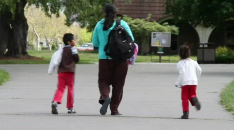 Kids to School 2 Stock Footage 723855