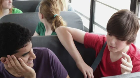 Kids on school bus Stock-Footage 30482292