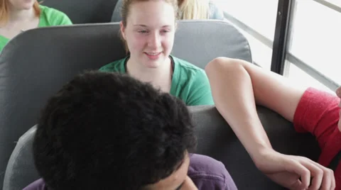 Kids on school bus Stock-Footage 30698460