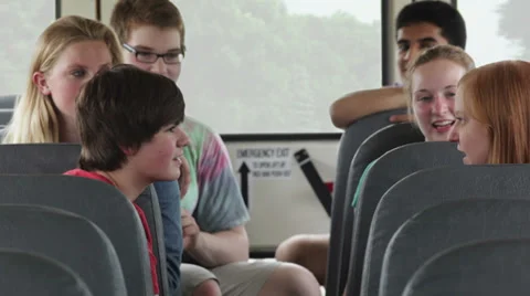 Kids on school bus Video stock 30727919