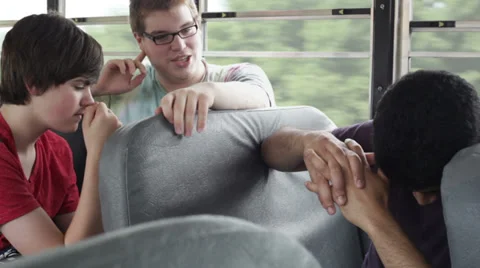 Kids on school bus Video stock 30728562