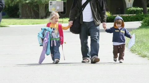 Kids to School Stock Footage 723861