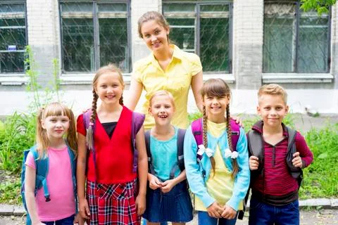 Kids at school Stock Photos