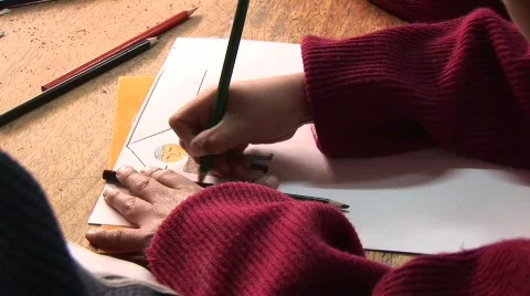 Kids in School, Third World Stock Footage 449381