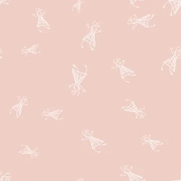 Kids seamless pattern in doodle style. Stock Illustration