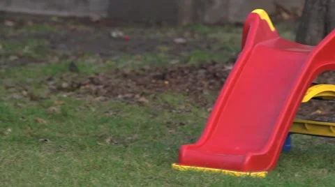 Kids Slide Stock Footage 45529961