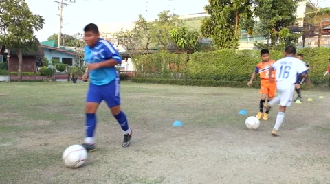 Kids soccer practice Stock Footage 46850222