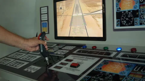 Kids space shuttle flight simulator 2 Stock Footage 41065408