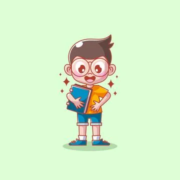 Kids study book vector illustration Stock Illustration