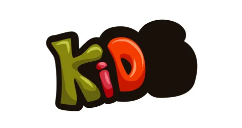 Kids text animation Vídeo Stock 335187631