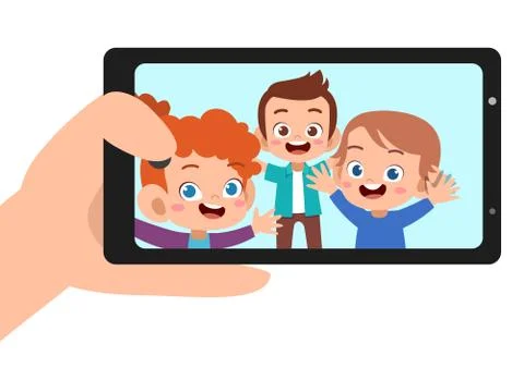 Kids thinking idea vector illustration Ilustración de archivo