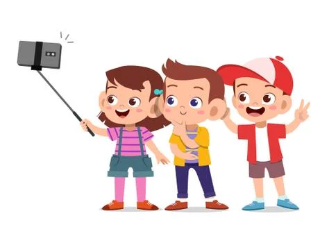 Kids thinking idea vector illustration Stock-Illustration