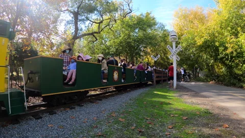 Kids Train Choo Choo Train Northern California Kids Parents Video stock 246898902