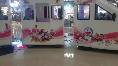 Kids Train Stock Footage 314310100