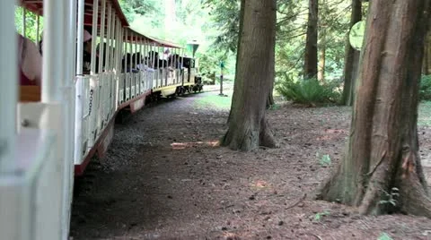 Kids Train Ride Video stock 12746423