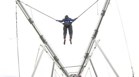 Kids on trampoline Stock Footage 24947524