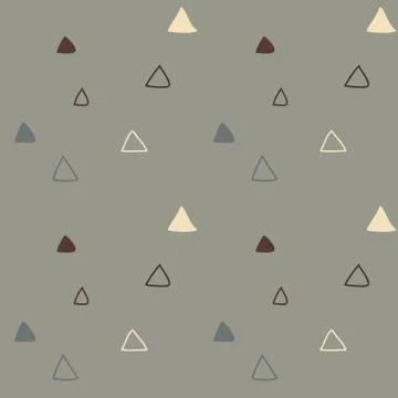 Kids triangular seamless pattern Stock Illustration
