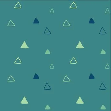 Kids triangular seamless pattern Stock Illustration