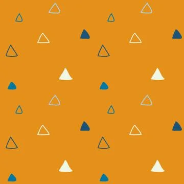 Kids triangular seamless pattern Stock Illustration